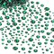 7000pcs+ Flatback Glass Hotfix Iron On Rhinestones Crystal for DIY Making with 1 Tweezer & 1 Picking Pen for Shoes, Clothes, Face Art, Bags, Manicure (Emerald, 5-Sizes)